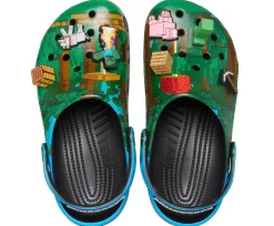 Comfort Shoes|CROCS Minecraft Men’s Classic Clog Green