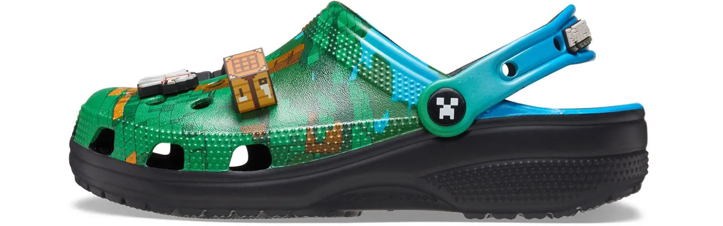 Comfort Shoes|CROCS Minecraft Men’s Classic Clog Green