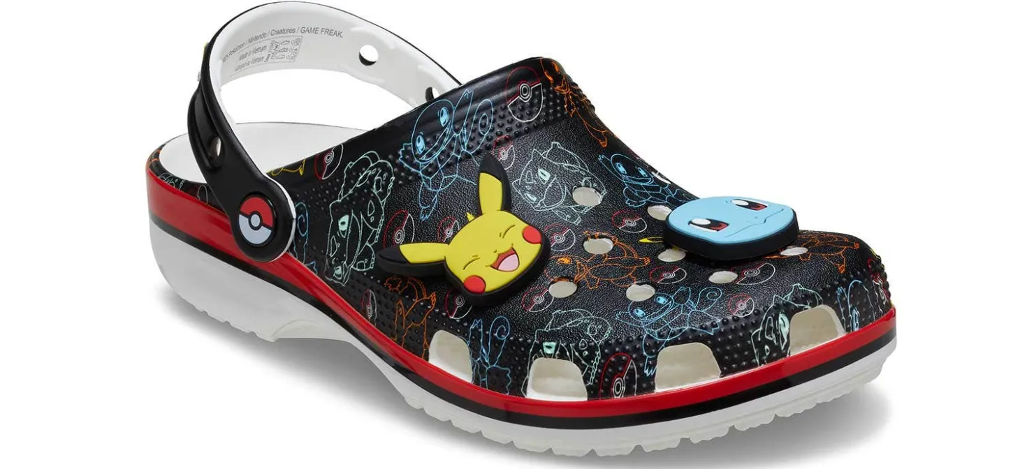 Comfort Shoes|Water Shoes|CROCS Pokémon Print Men's Classic Clog Black