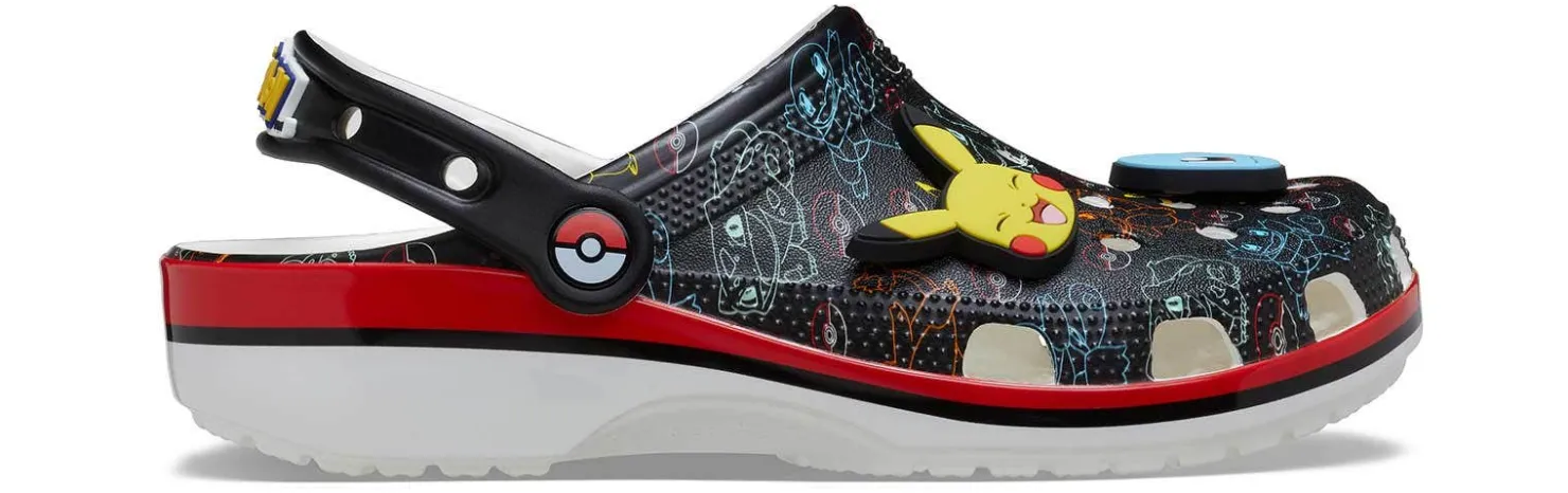 Comfort Shoes|Water Shoes|CROCS Pokémon Print Men's Classic Clog Black