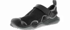 Water|Water Shoes|CROCS Swiftwater Mesh Deck Men's Water Sandal Black