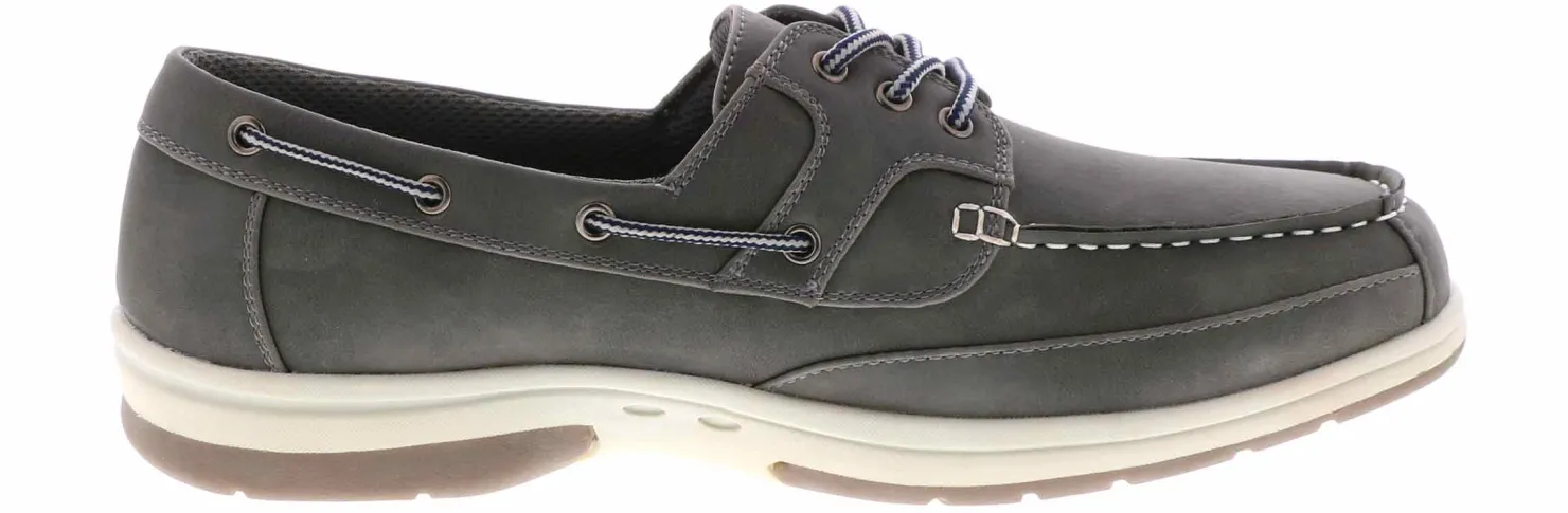 Comfort Shoes|Boat Shoes|DEERSTAGS Deer Stags Mitch Men's Wide-Width Casual Shoe Grey