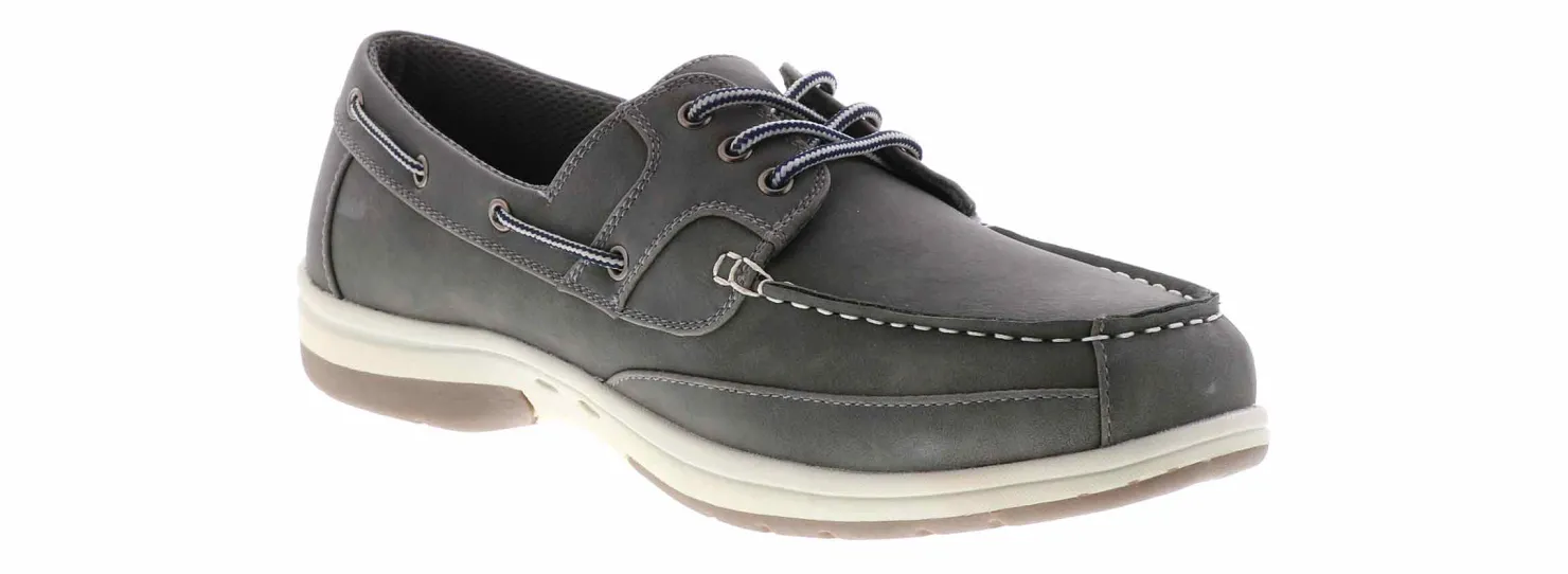 Comfort Shoes|Boat Shoes|DEERSTAGS Deer Stags Mitch Men's Wide-Width Casual Shoe Grey