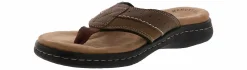 Comfort Sandals|Flip Flops|DOCKERS Laguna Men’s Casual Sandal Brown