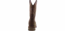 Safety Toe Boots|Slip Resistant|DOUBLE H Jeyden Men’s Wide-Width Waterproof Composite Toe Work Boot Brown