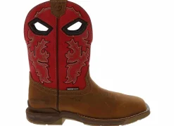 Safety Toe Boots|Slip Resistant|DOUBLE H Phantom Rider 11 Inch Men’s Composite Toe Work Boot Red