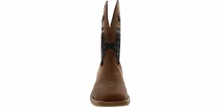 Safety Toe Boots|Slip Resistant|DOUBLE H Phantom Rider 11-Inch Men’s Soft Toe Work Boot Brown