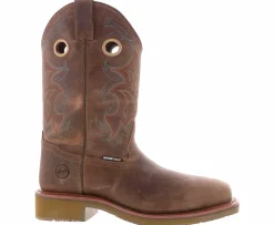Electro Static Dissipative (Esd)|Safety Toe Boots|DOUBLE H Roy Men’s Wide-Width Composite Toe Work Boot Brown
