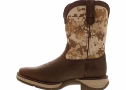Boots|DURANGO Lil’ Rebel Desert Camo Boys’ (12-3) Western Boot Brown