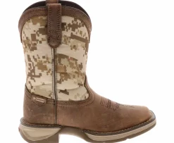 Boots|DURANGO Lil' Rebel Junior Kids' (4-7) Cowboy Boot Brown