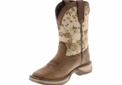 Boots|DURANGO Lil' Rebel Junior Kids' (4-7) Cowboy Boot Brown