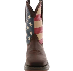 Safety Toe Boots|Slip Resistant|DURANGO Rebel Men's Steel Toe Western Work Boot Brown