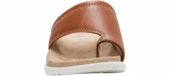 Comfort Sandals|Flat Sandals|EASTLAND Dallas Women's Thong Slide Sandal Brown
