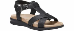 Comfort Sandals|Flat Sandals|EASTLAND Kayla Women's Slide Sandal Black