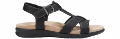 Comfort Sandals|Flat Sandals|EASTLAND Kayla Women's Slide Sandal Black