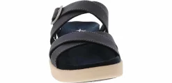 Flat Sandals|EASTLAND Marshfield Navy Strap Women's Sandal Blue