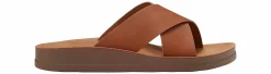 Flat Sandals|EASTLAND Samantha Women’s Slide Sandal Brown