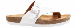 Footbed Sandals|Flat Sandals|EASTLAND Shauna Women's Sandal White
