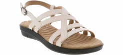 Comfort Sandals|Wedge & Platform Sandals|EASY STREET Lobo Women’s Comfort Wedge Sandal White