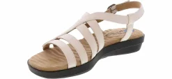 Comfort Sandals|Wedge & Platform Sandals|EASY STREET Lobo Women’s Comfort Wedge Sandal White