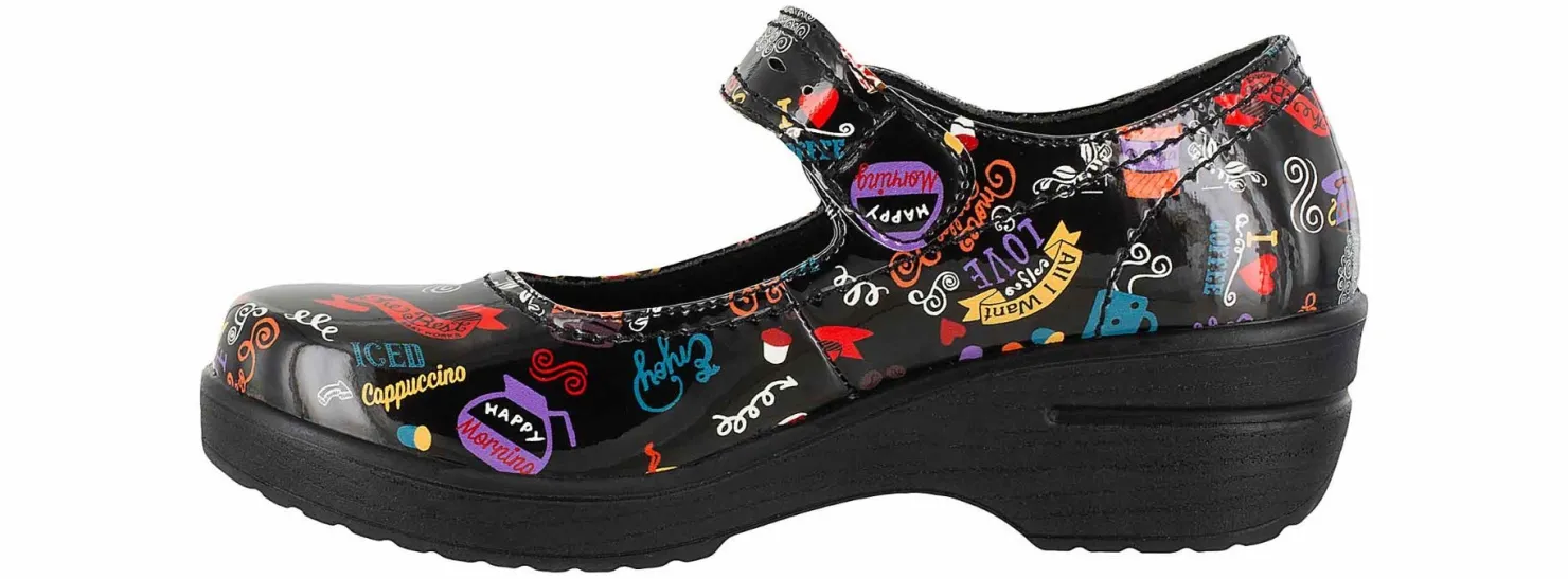 Slip Resistant|EASY WORKS Letsee Women’s Slip Resistant Work Shoe Black
