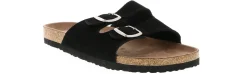 Comfort Sandals|Flat Sandals|ECHO BAY Garcia Women's Footbed Sandal Black