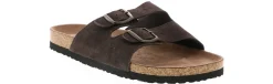 Comfort Sandals|Flat Sandals|ECHO BAY Garcia Women's Footbed Sandal Brown