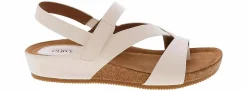 Comfort Sandals|Footbed Sandals|EURO SOFT BY SOFFT Gianetta Women’s Comfort Wedge Sandal White