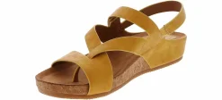 Comfort Sandals|Wedge & Platform Sandals|EURO SOFT BY SOFFT Gianetta Women's Comfort Wedge Sandal Yellow