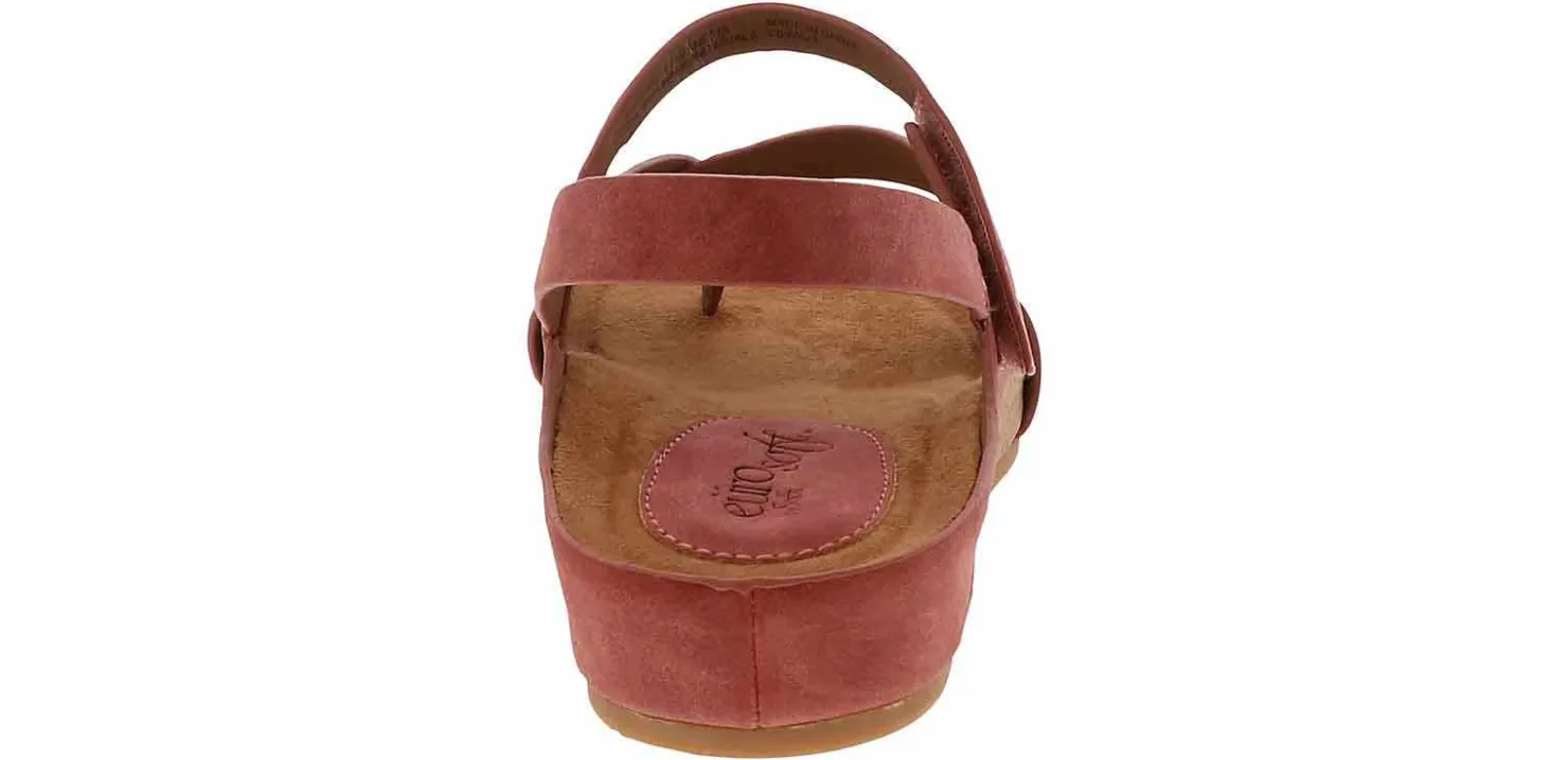 Comfort Sandals|Wedge & Platform Sandals|EURO SOFT BY SOFFT Gianetta Women's Comfort Wedge Sandal Desert Rose Pink