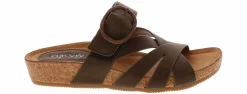 Comfort Sandals|Footbed Sandals|EURO SOFT BY SOFFT Gwenda Women’s Comfort Wedge Sandal Brown