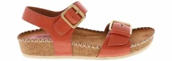 Comfort Sandals|Wedge & Platform Sandals|EURO SOFT BY SOFFT Gypsie Mango Women’s Wedge Sandal Orange