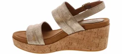 Comfort Sandals|Wedge & Platform Sandals|EURO SOFT BY SOFFT Kahley Strap Women’s Comfort Wedge Sandal Gold