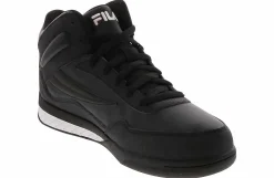 Athleisure & Casual|Basketball Shoes|FILA Clencher Men's Hi-Top Basketball Sneaker Black