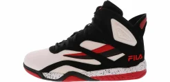 Basketball Shoes|FILA Dereverse Men’s Wide-Width Hi-Top Basketball Sneaker Black
