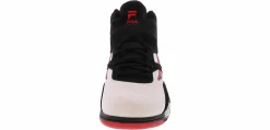 Basketball Shoes|FILA Dereverse Men’s Wide-Width Hi-Top Basketball Sneaker Black