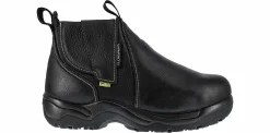 Safety Toe Boots|FLORSHEIM Hercules 6 inch Double Gore Women's Met Guard Steel Toe Work Boot Black