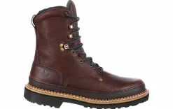 Soft Toe Boots|Slip Resistant|GEORGIA BOOTS Giant Men's Soft Toe Work Boot Brown