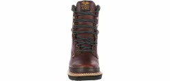 Soft Toe Boots|Slip Resistant|GEORGIA BOOTS Giant Men's Soft Toe Work Boot Brown