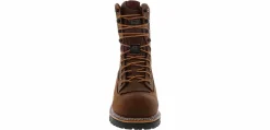 Safety Toe Boots|Slip Resistant|GEORGIA BOOTS LTX Logger Men’s Wide Composite Toe Work Boot Brown