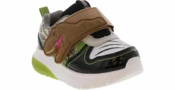 Athletics & Sneakers|GROUND UP Jurassic Park Toddler Boys' (5-10) Light Up Running Sneaker Green
