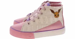 Athletic & Sneakers|Casual|GROUND UP Pikachu Eevee Youth Girls’ (11-4) Hi-Top Sneaker Pink