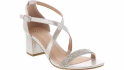 Heeled Sandals|Special Occasion|HEART IN D Cercie Women’s Fashion Heel Silver