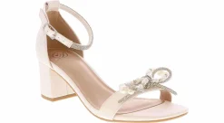 Heeled Sandals|Special Occasion|HEART IN D Crete Sun Women's Fashion Heel White