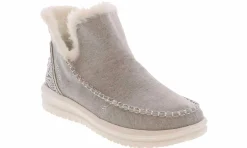 Flat|Comfort Shoes|HEYDUDE Camden Brushed Cozy Women’s Casual Shoe Grey