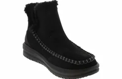 Flat|Comfort Shoes|HEYDUDE Camden Suede Women’s Casual Shoe Black
