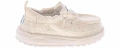 Casual|HEYDUDE Lil Dude Prints Eyelet Infant Girls’ (2-4) Casual Shoe White