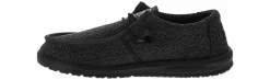 Canvas Shoes|Comfort Shoes|HEYDUDE Micro Sox Total Men’s Casual Shoe Black