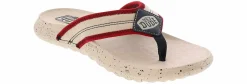 Flip Flops|HEYDUDE Myers Americana Red Men's Thong Sandal White