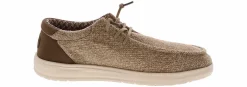 Comfort Shoes|HEYDUDE Paul Knit Men's Casual Shoe Brown